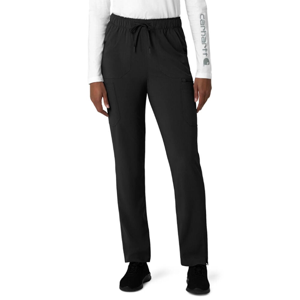 image of Women's Scrub Pants- Cross-Flex, Cargo, Black
