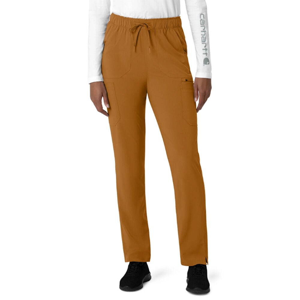 image of Women's Scrub Pants- Cross-Flex, Cargo, Fox Brown
