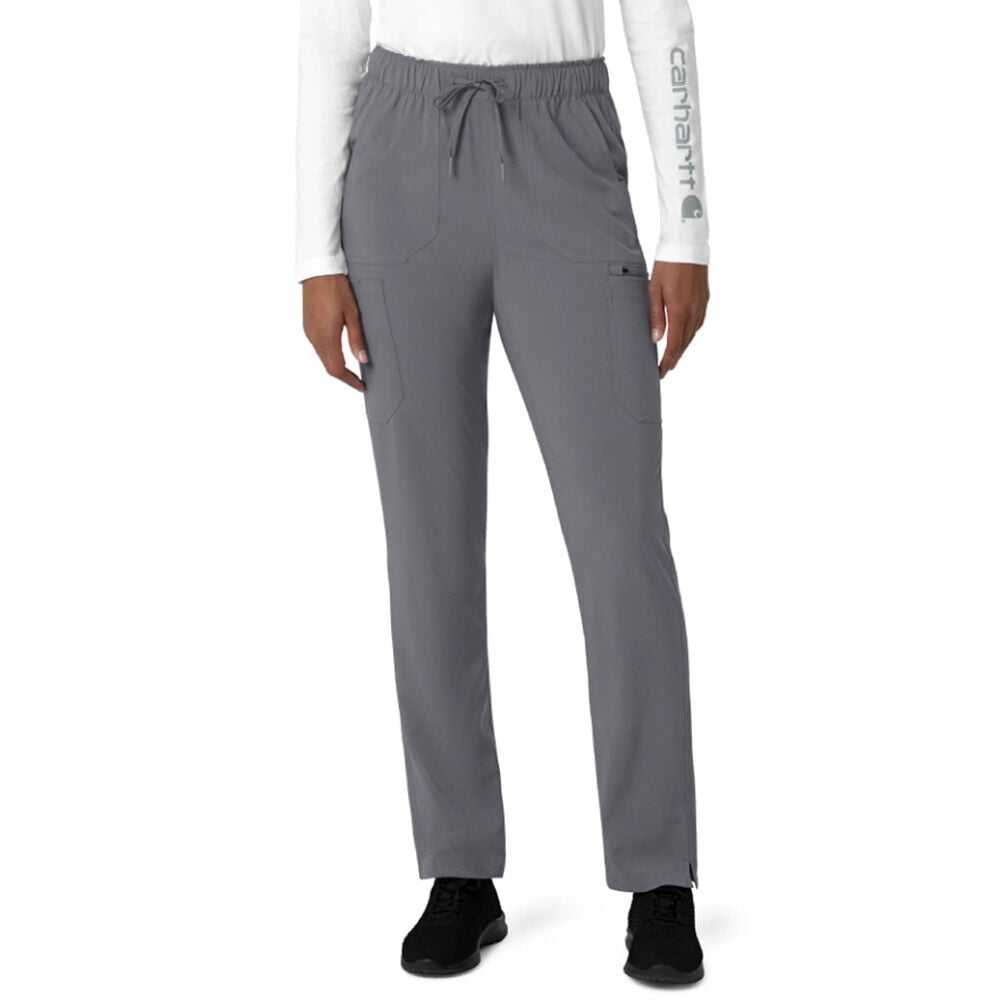 image of Women's Scrub Pants- Cross-Flex, Cargo, Pewter