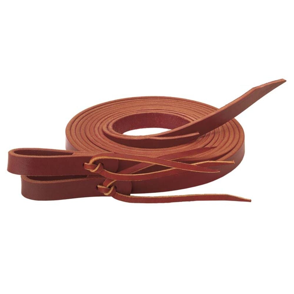 image of Latigo Split Reins with Water Tie Ends- 5/8 in x 7 ft