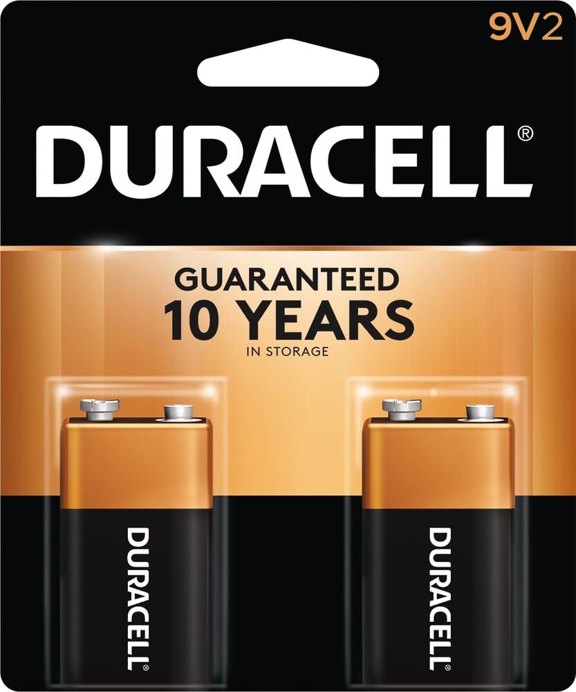 image of 9V Alkaline Battery, 2 Pack