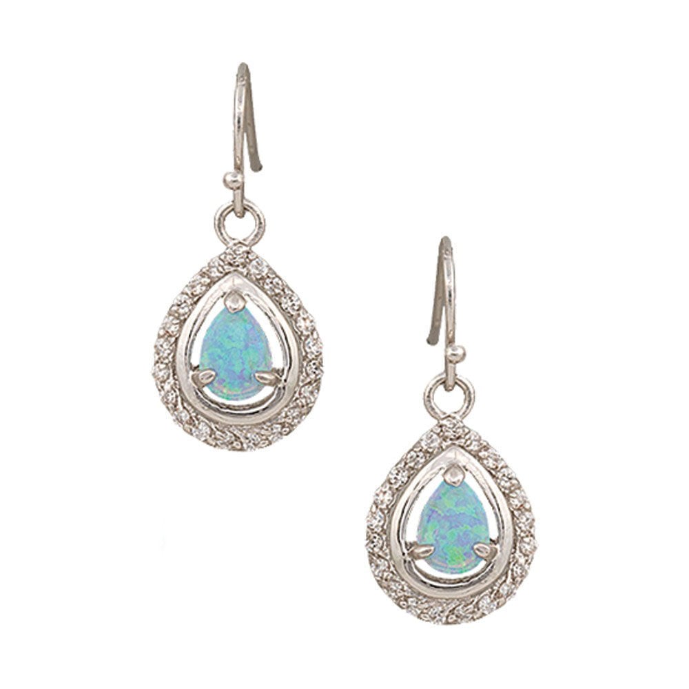image of River Lights on Ice Teardrop Earrings