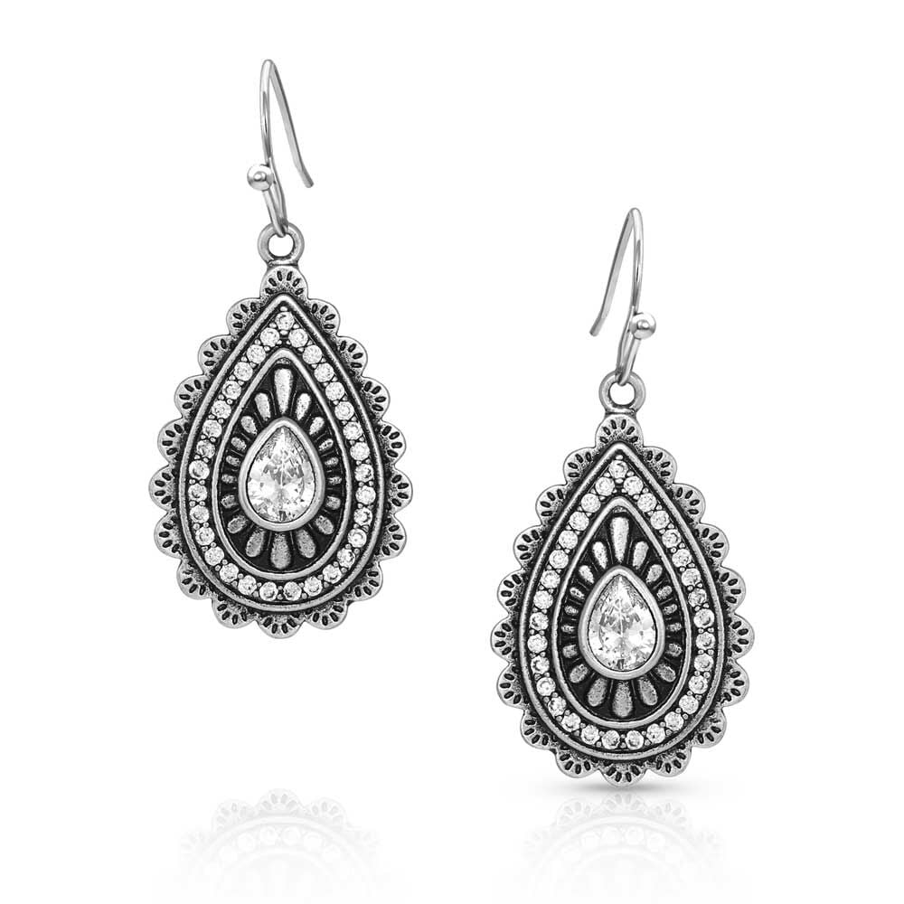 image of Purely & Primal Teardrop Silver Earrings