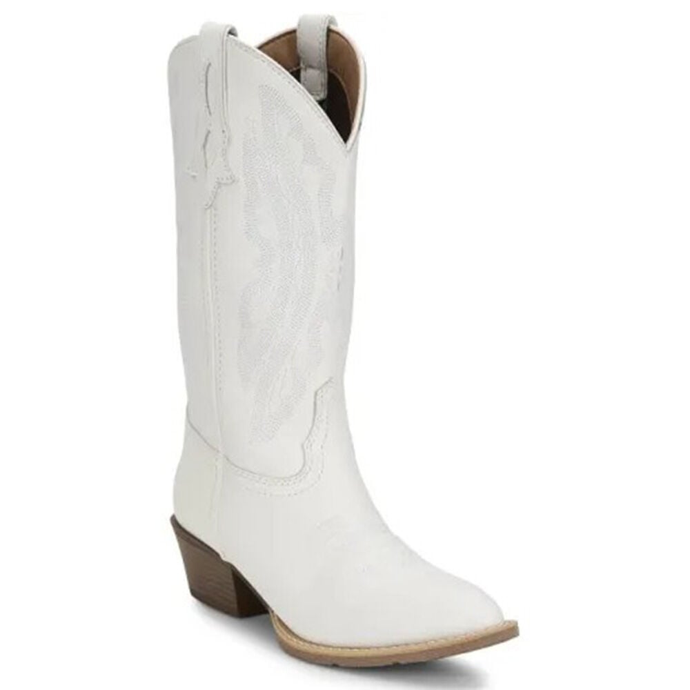 image of Women's 12 in Renie Gypsy Medium Round Toe Westen Boot- White