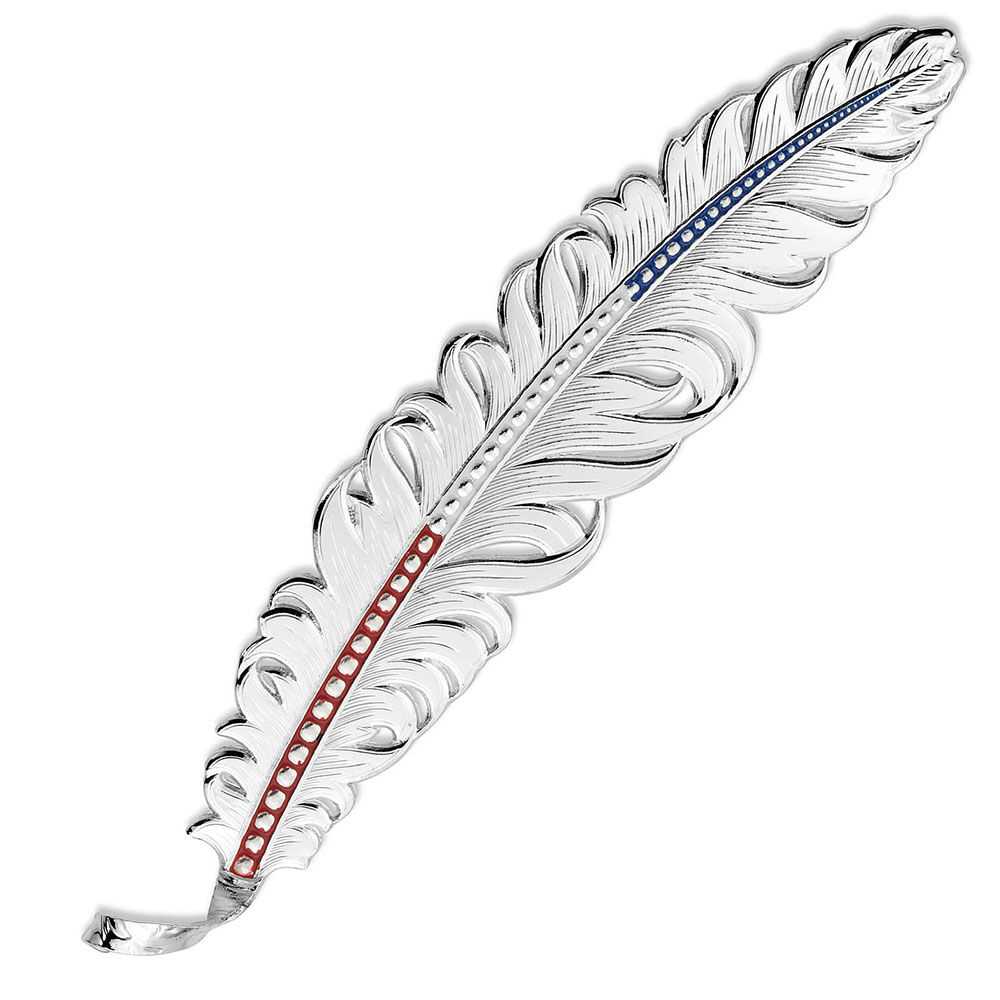 image of Red White & Blue Montana Hat Feather