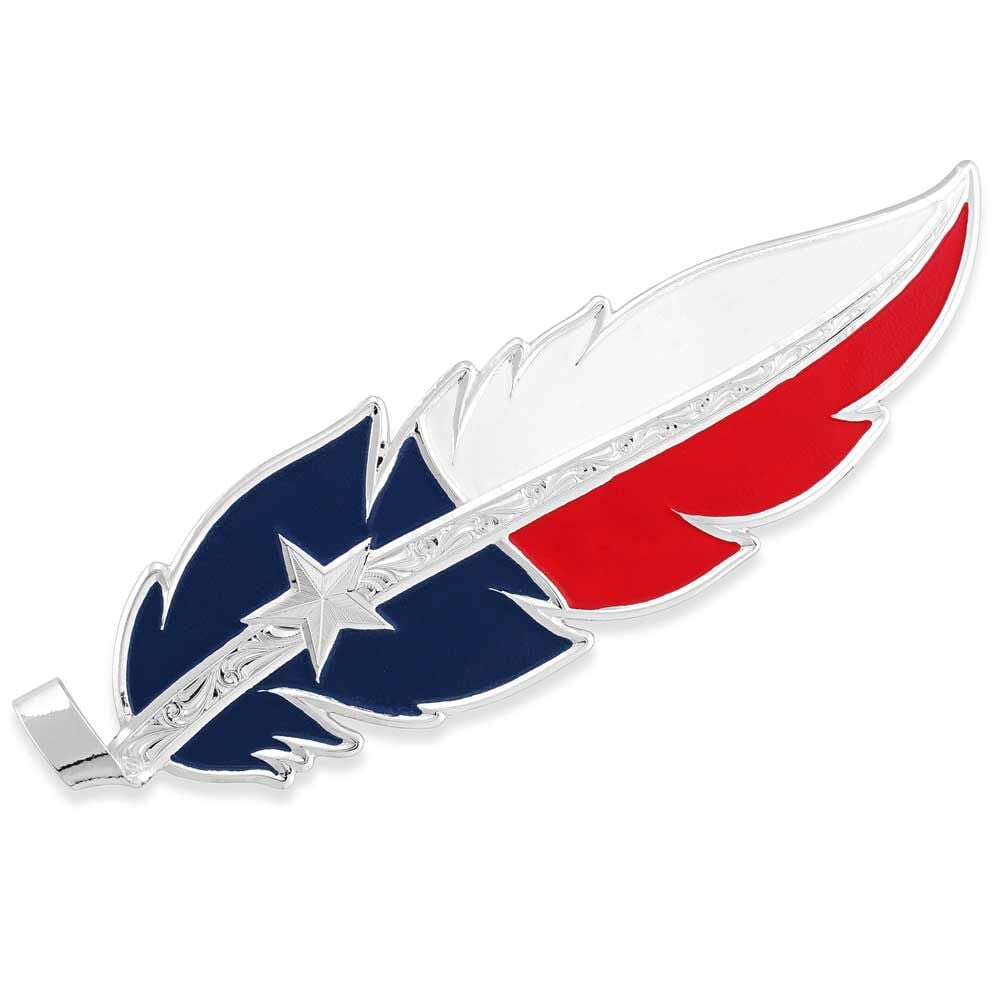 image of Texas Flag Hat Feather