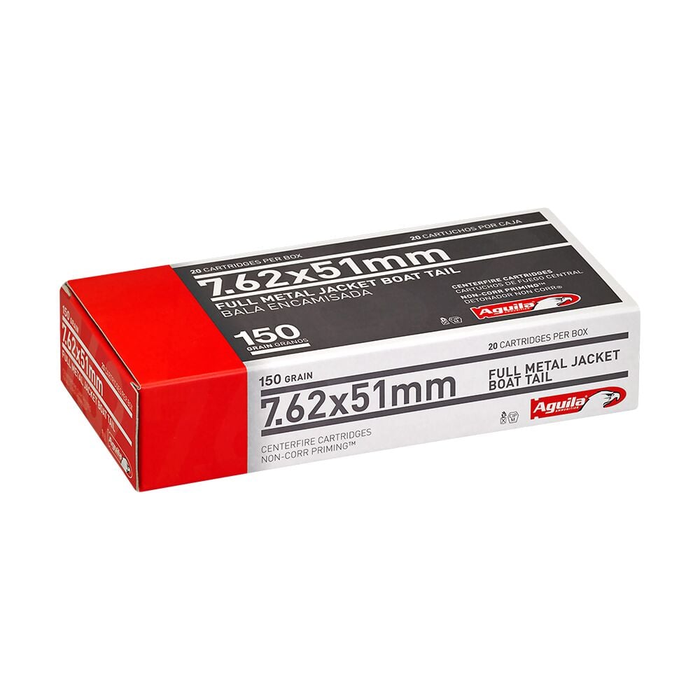 image of 7.62x51mm 150 Grain FMJBT Rifle Ammunition, 20 rds
