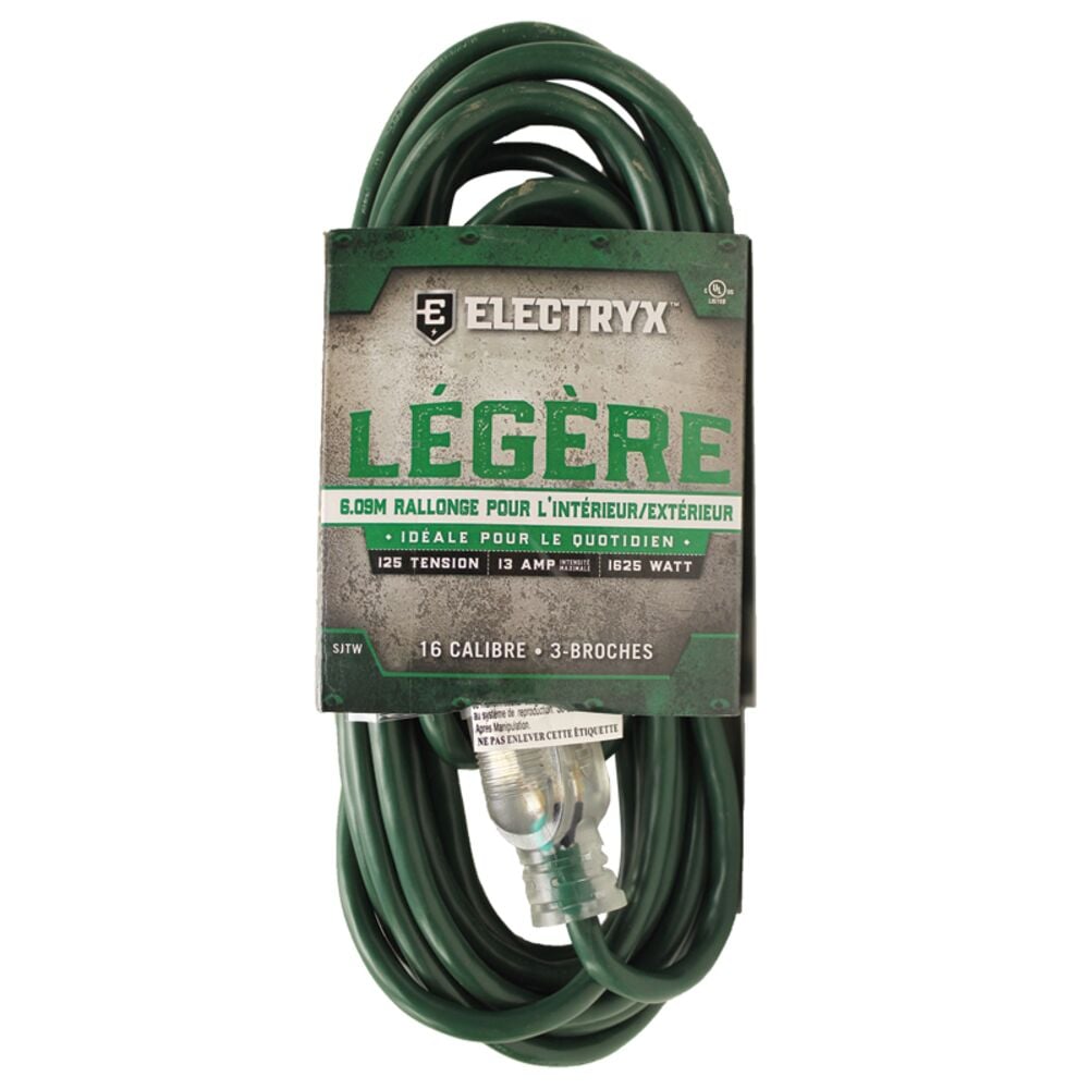 image of 20-ft Light Duty Outdoor Landscape Extension Cord