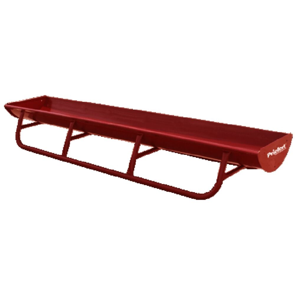 image of 10-ft Red Bunk Feeder with Powder Coated Metal Liner