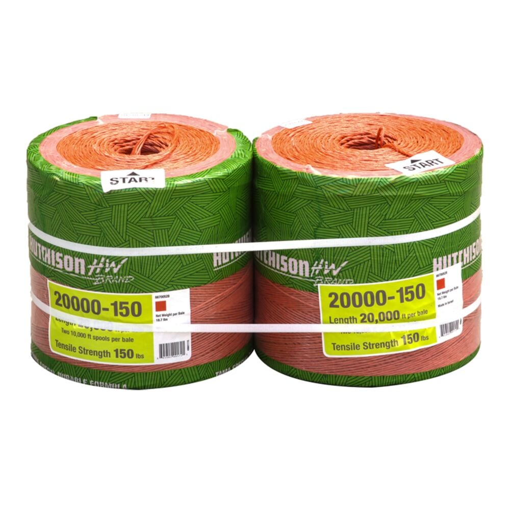 image of  Tama Double Ball Heavy Duty Rust Round Baler Twine, 150 lbs, 20000 ft