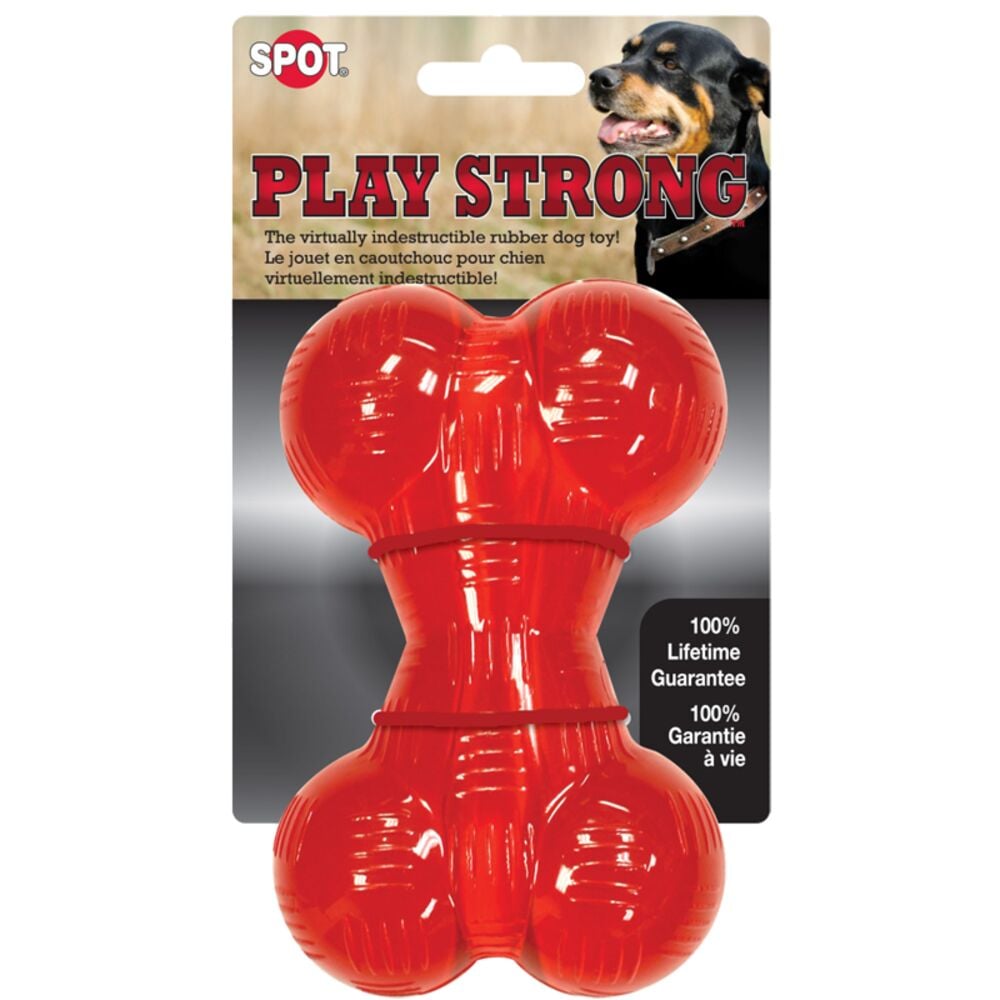 image of Ethical Pet Products 6.5-in Play Strong Rubber Bone