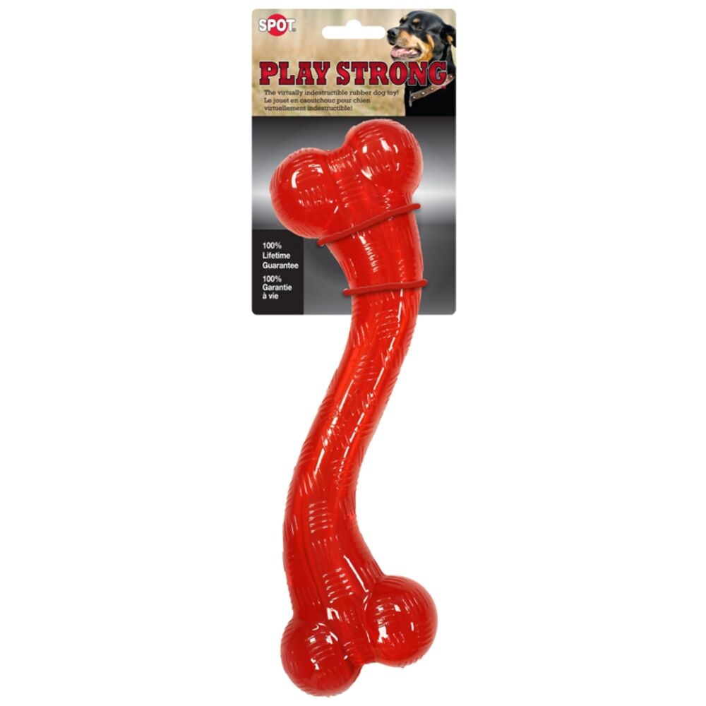 image of Ethical Pet Products 12-in Play Strong Rubber S Bone