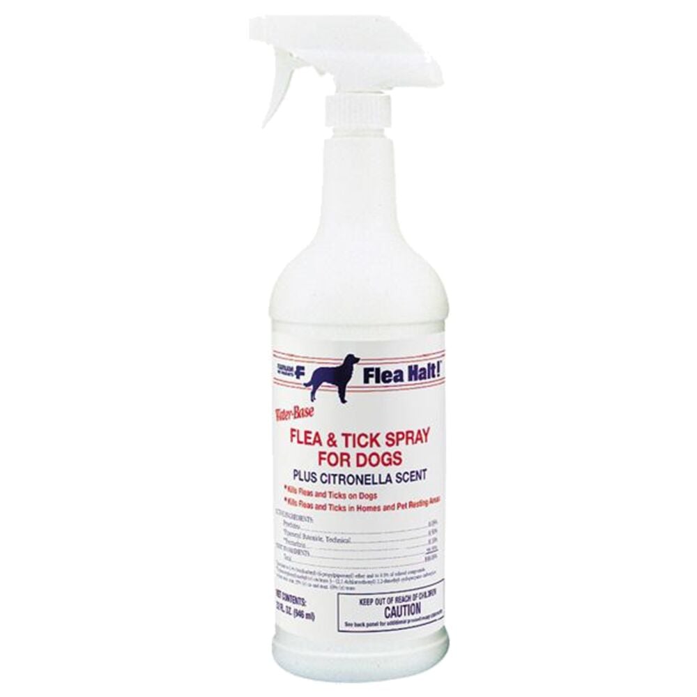 image of Flea and Tick Spray for Dogs Plus Citronella Scent, 32 oz