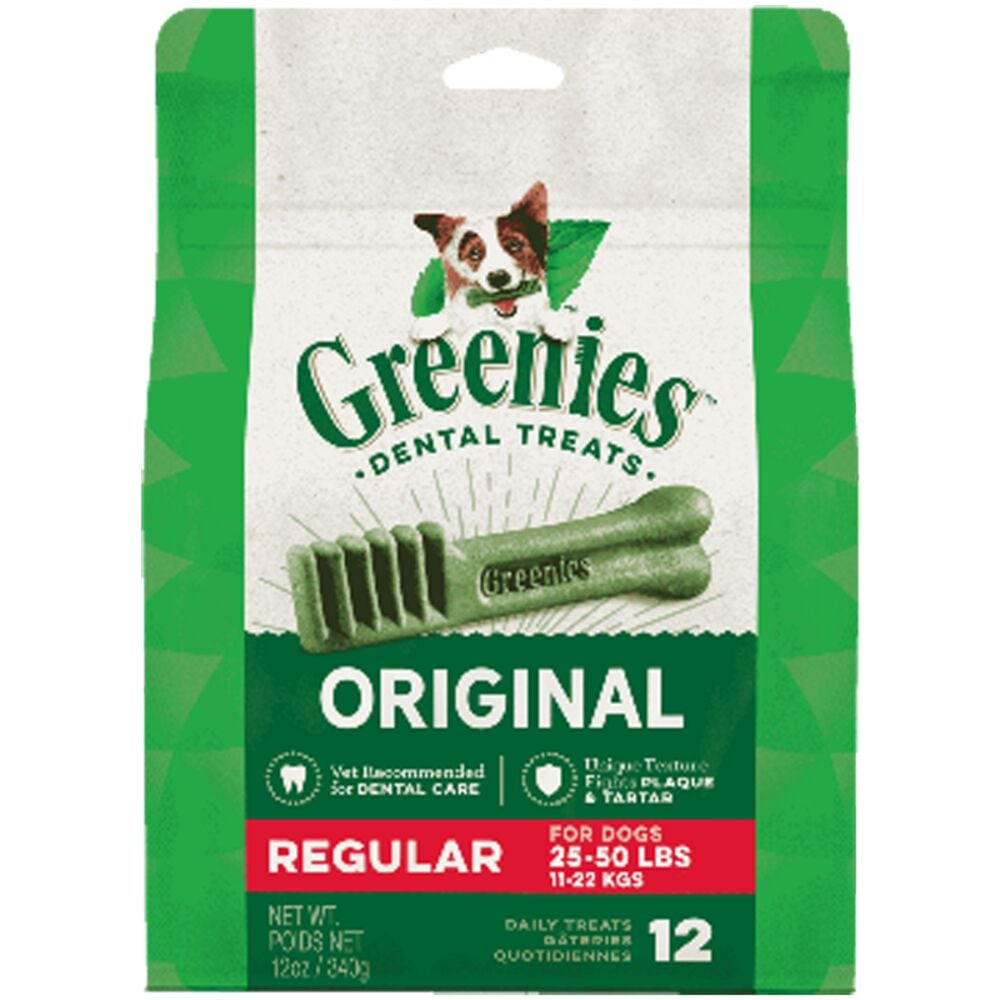 image of Original Regular Size Dog Dental Treats, 12 oz