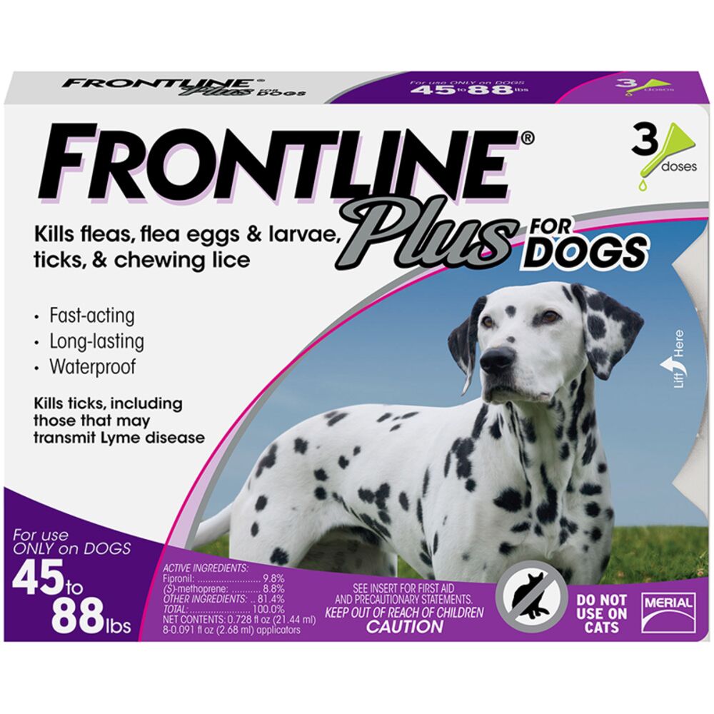 image of Flea and Tick Treatment for Large Dogs, 3 doses