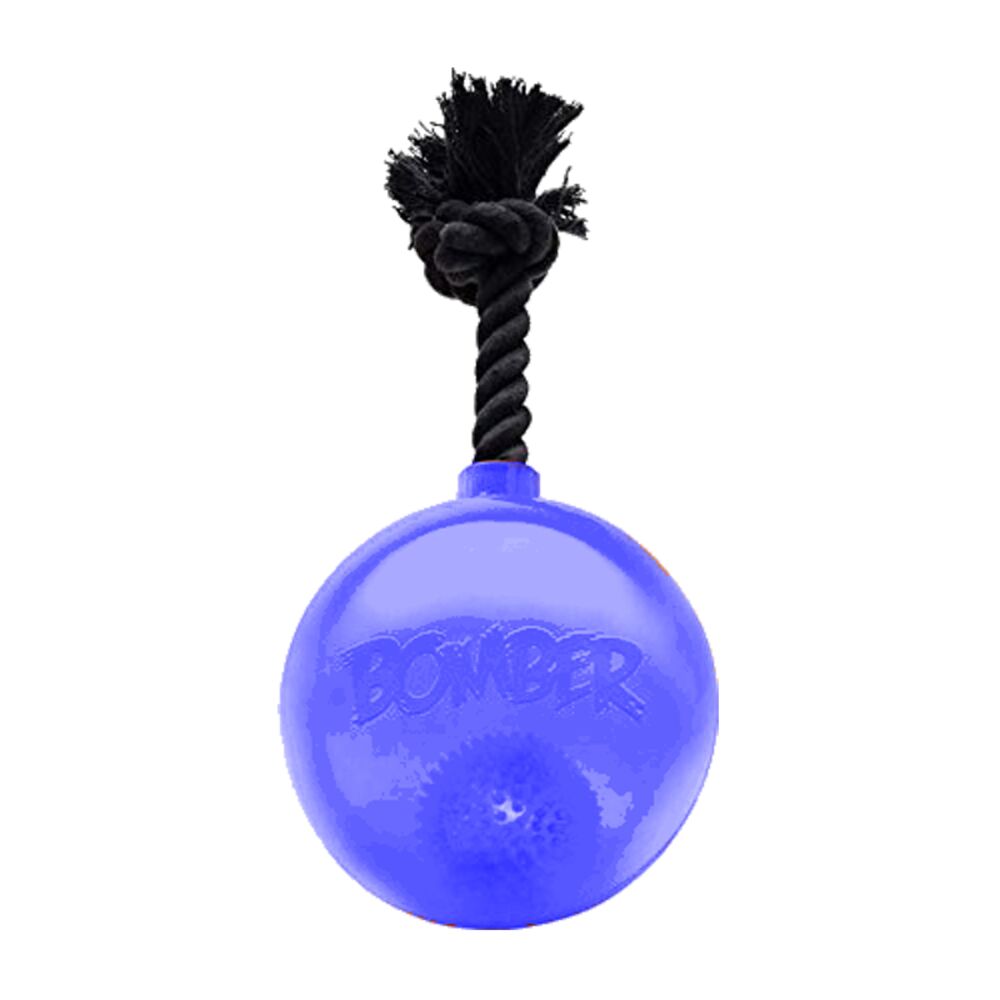 image of 5-in Bomber Bomb Blue Tug Ball with Flashing LED