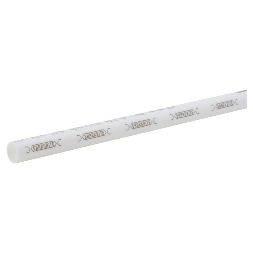 image of Pex Pipe Straight Length, White, 3/4-in x 5-ft
