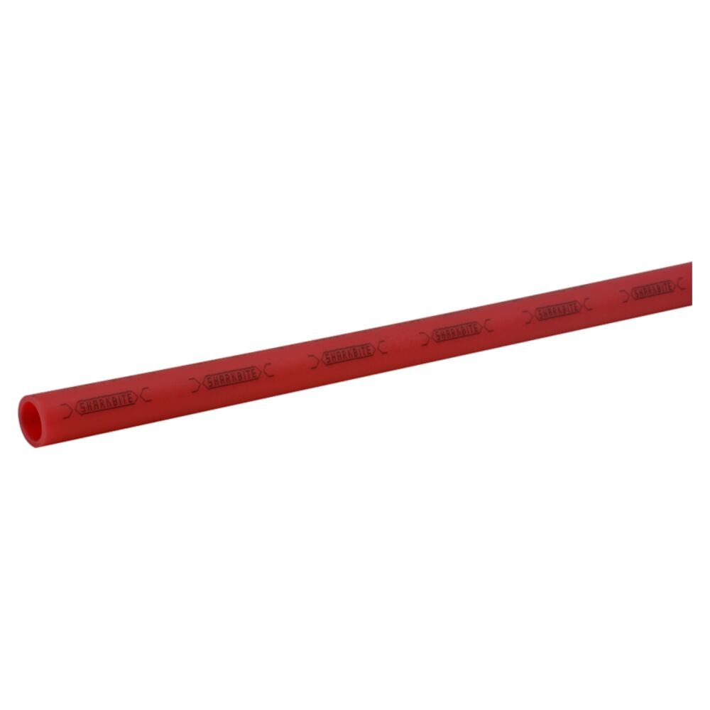 image of Pex Pipe Straight Length, Red, 3/4-in x 5-ft