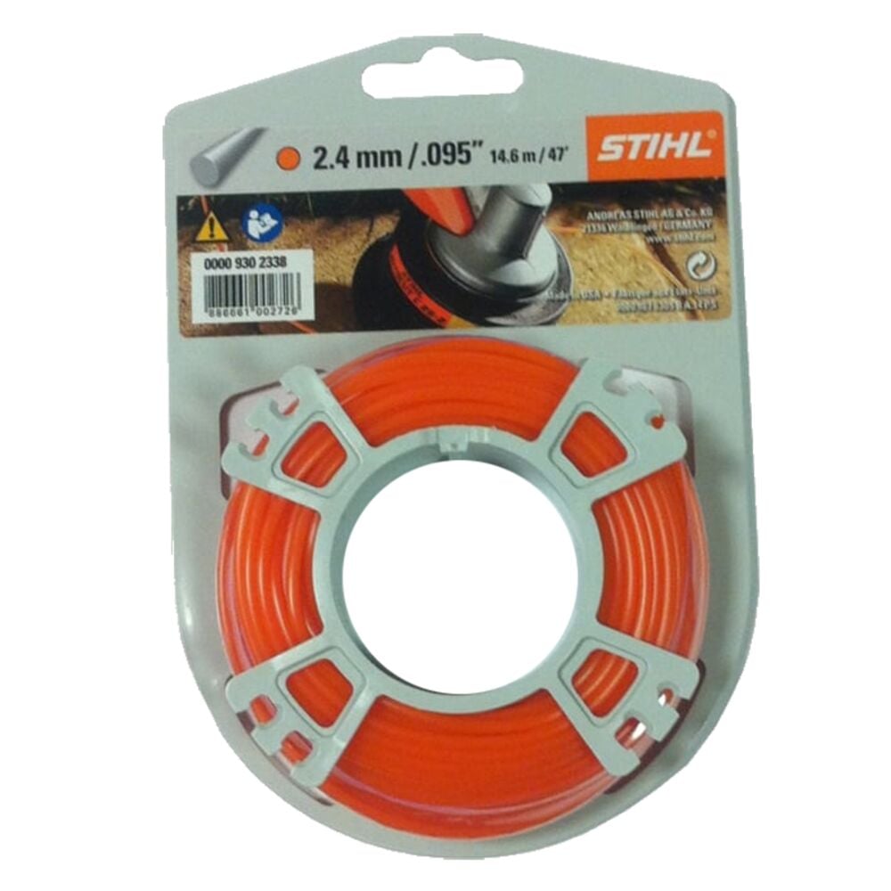 image of 0.095-in Orange Round Trimmer Line Roll, 47-ft