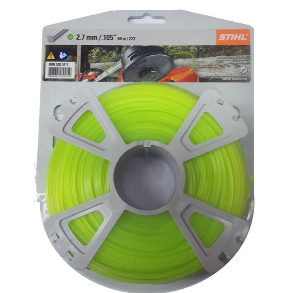 image of .105 Neon Green X-Line Trimmer Line, 223-ft