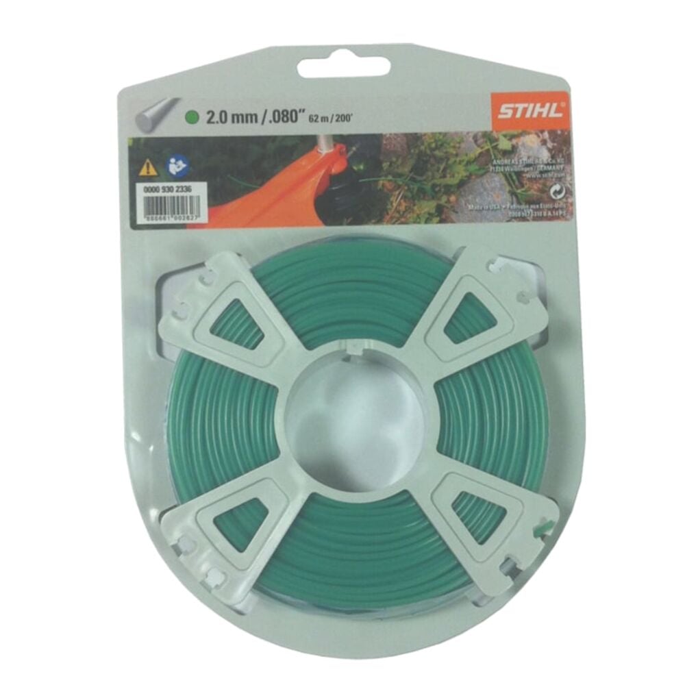 image of 0.080-in Green Round Trimmer Line, 200-ft