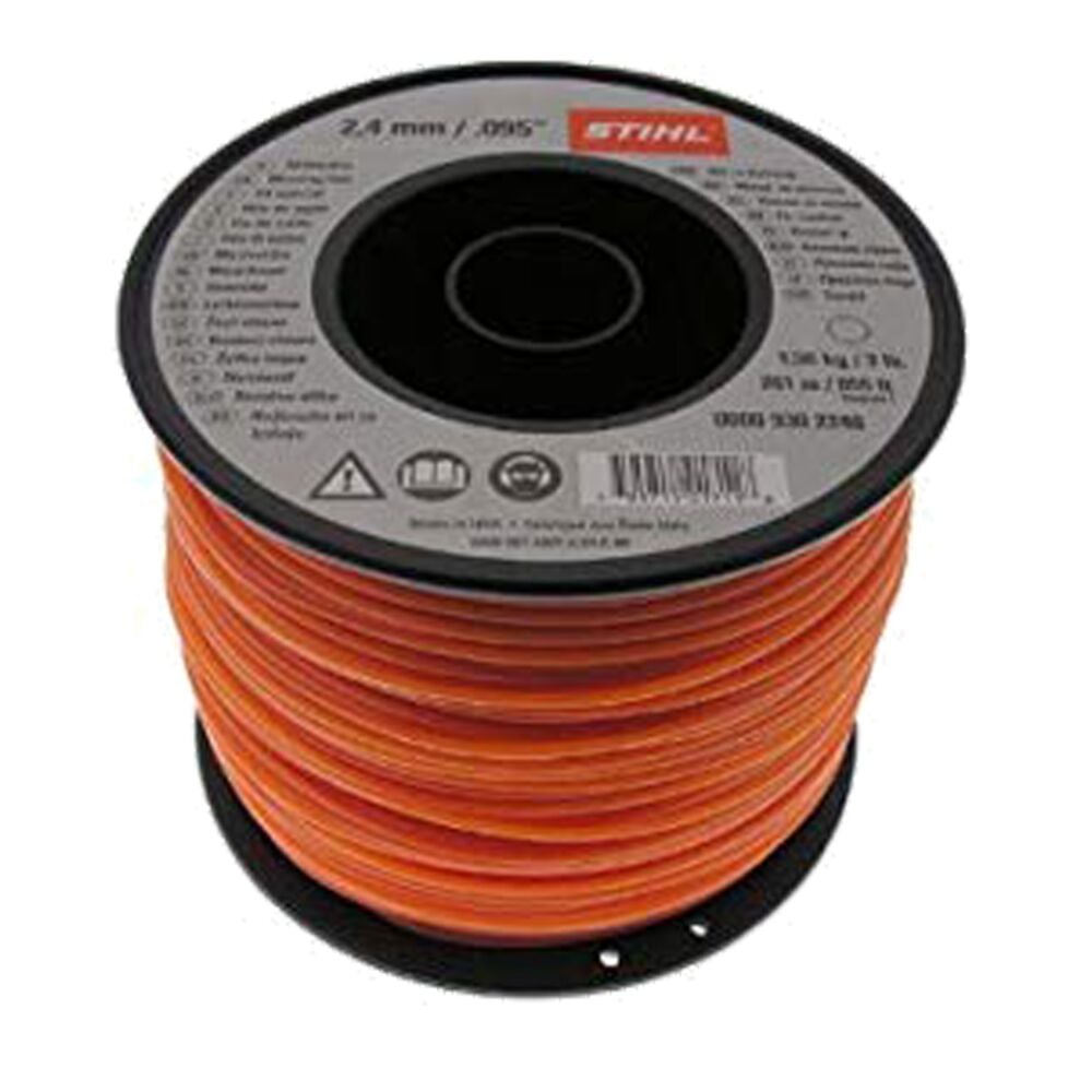 image of .095 Orange Round Trimmer Line, 855-ft