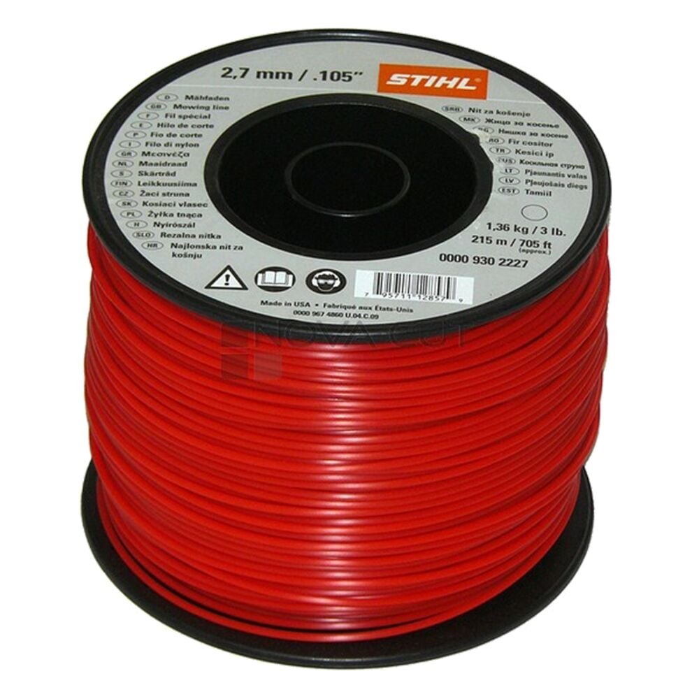 image of .105 Red Round Trimmer Line, 705-ft