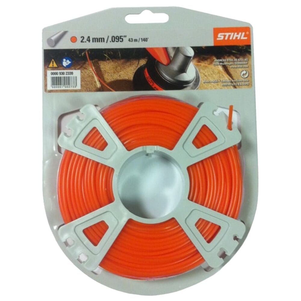image of .095 Orange Round Trimmer Line, 140-ft