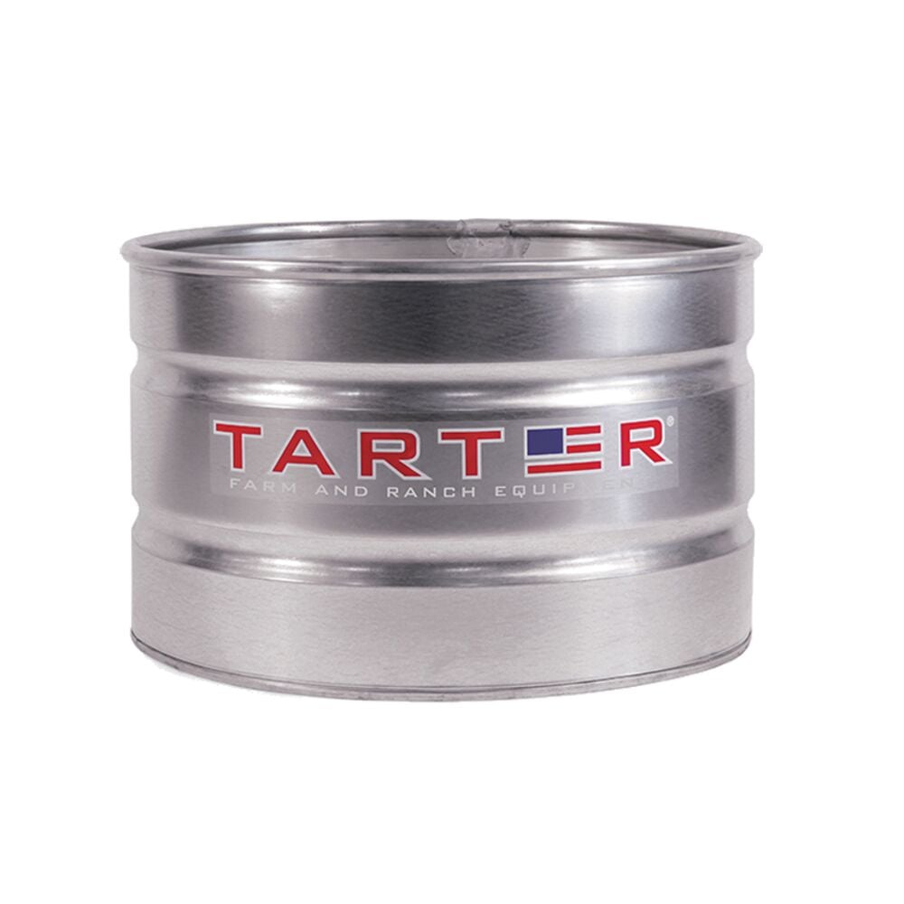image of Round Galvanized Stock Tank, 105-gallon