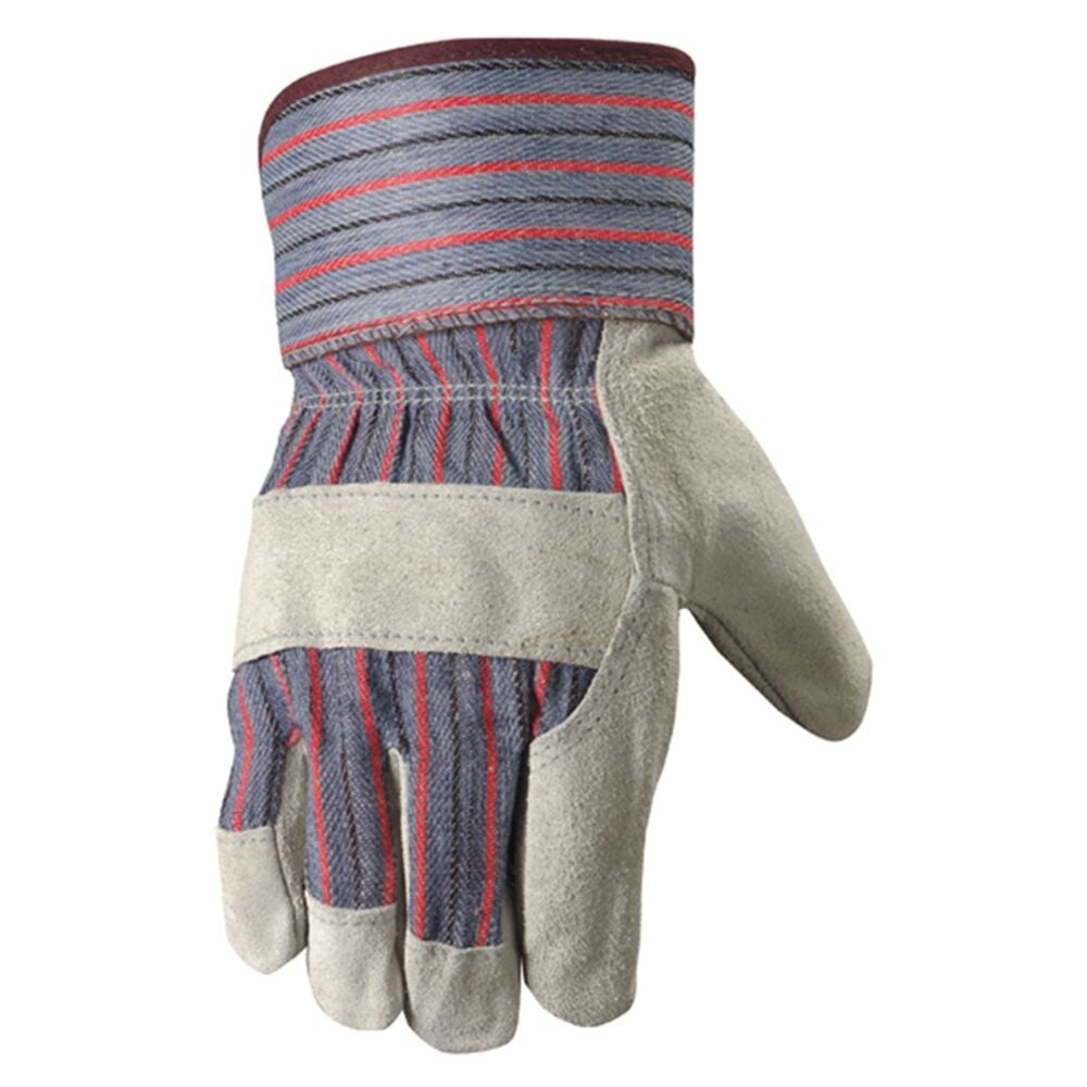 image of Leather Work Gloves with Safety Cuff
