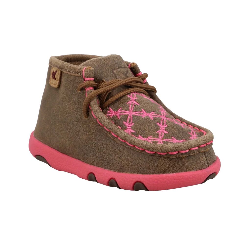 image of Infants' Chukka Driving Moc, Bomber & Pink