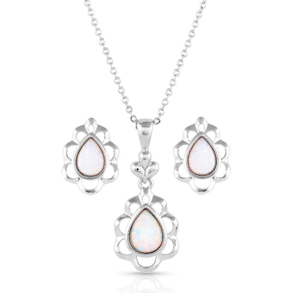 image of Mystic Snowdrop Opal Jewelry Set