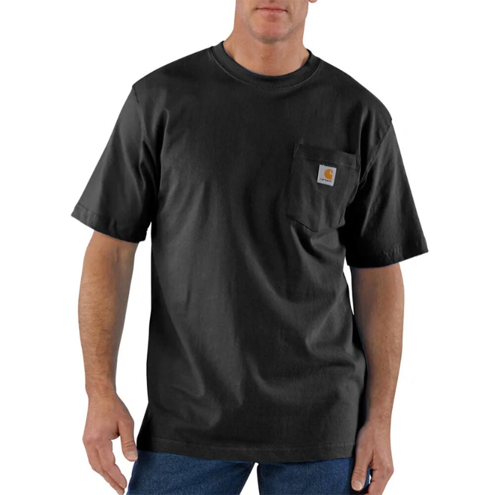 image of Men's K87 Workwear Short Sleeve Pocket Tee- Black