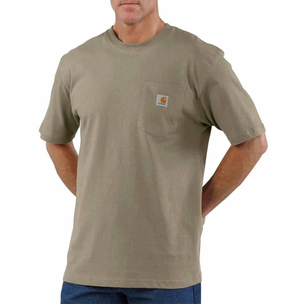 image of Men's K87 Workwear Short Sleeve Pocket Tee- Desert