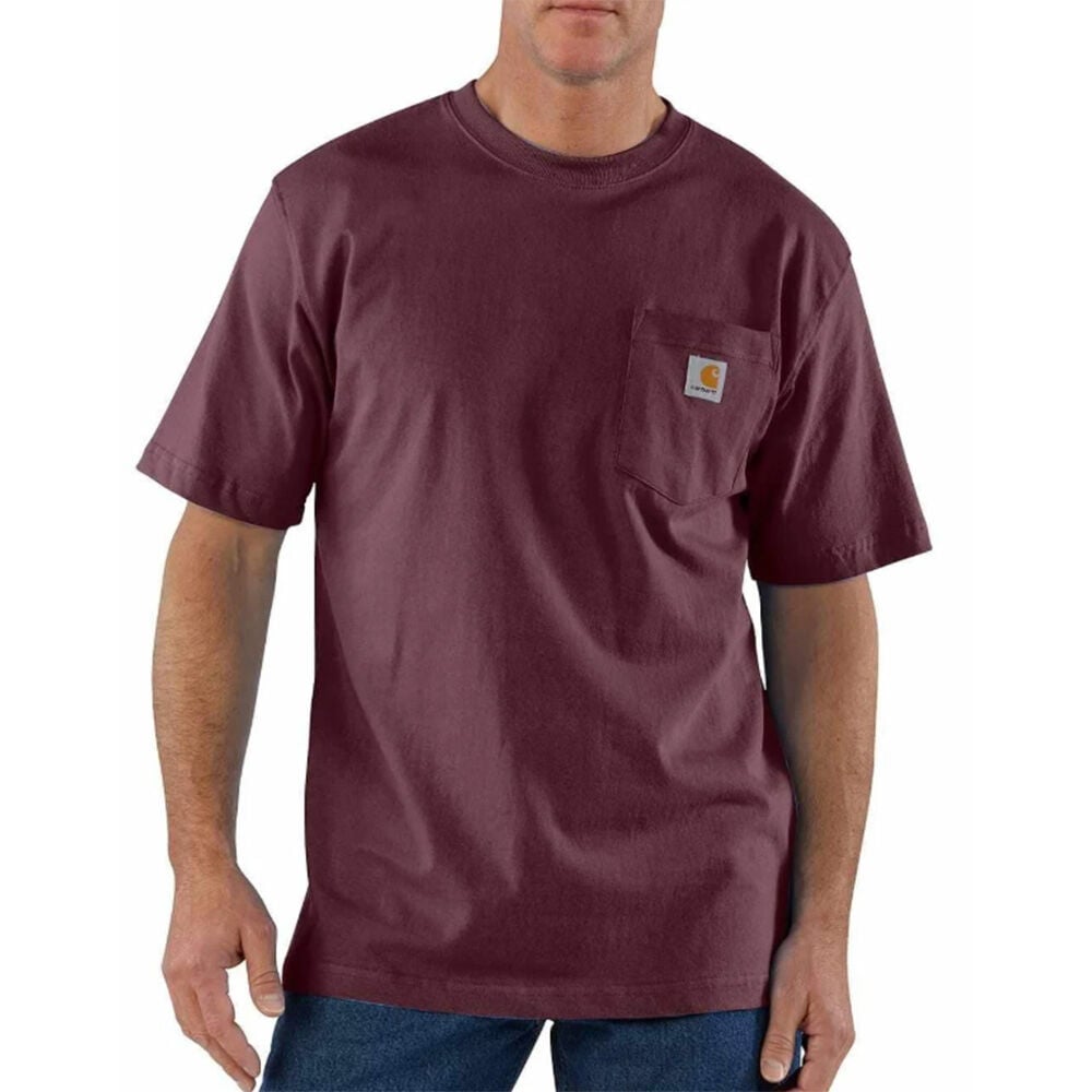 image of Men's K87 Workwear Short Sleeve Pocket Tee- Port