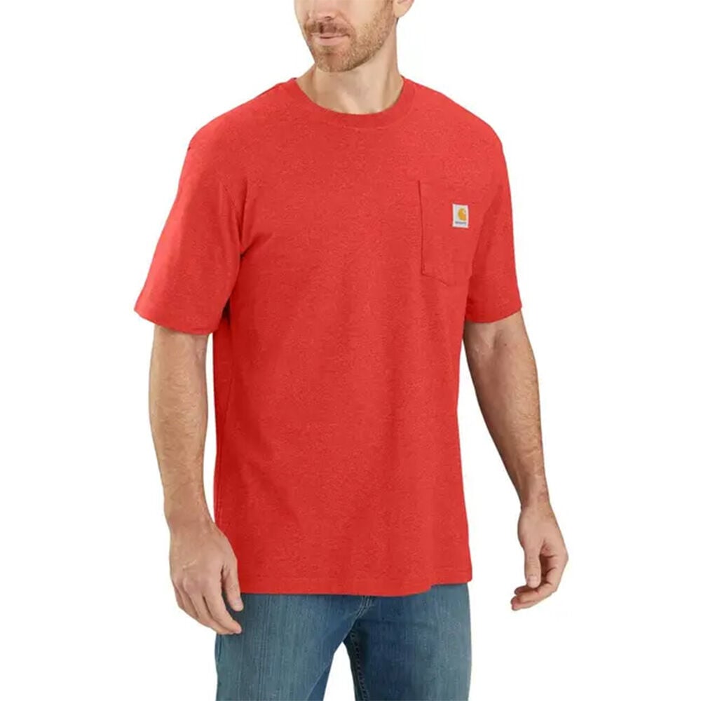 image of Men's K87 Workwear Short Sleeve Pocket Tee- Fire Red
