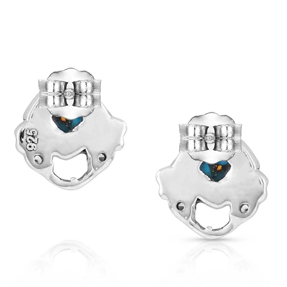 image of Moonlight Mountains Turquoise Post Earrings