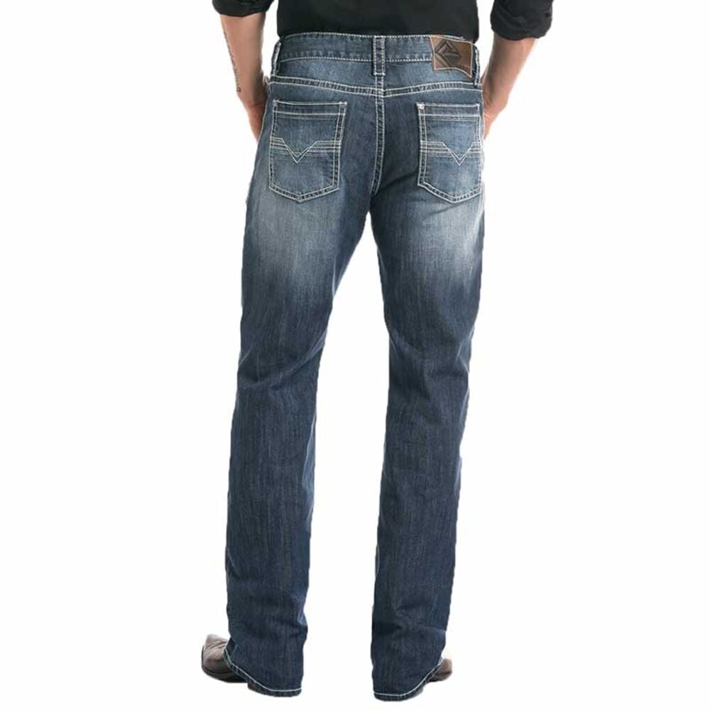 image of Men's Medium Wash Double Barrel Straight Leg ReFlex Jean