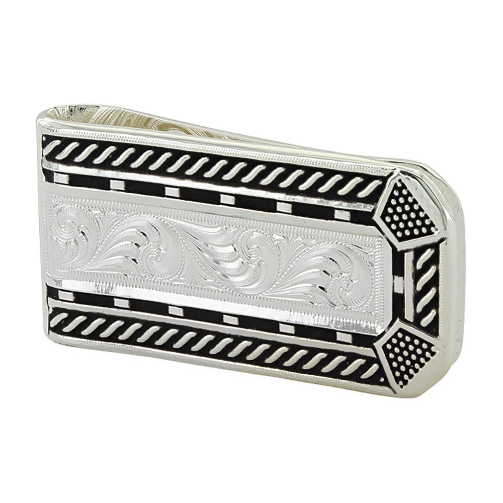image of Roped Horseshoe Nail Head Money Clip