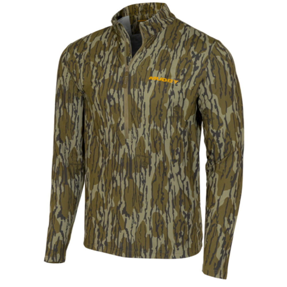 image of Men's TRX Lightweight Quarter Zip Jacket- Bottomland Camo