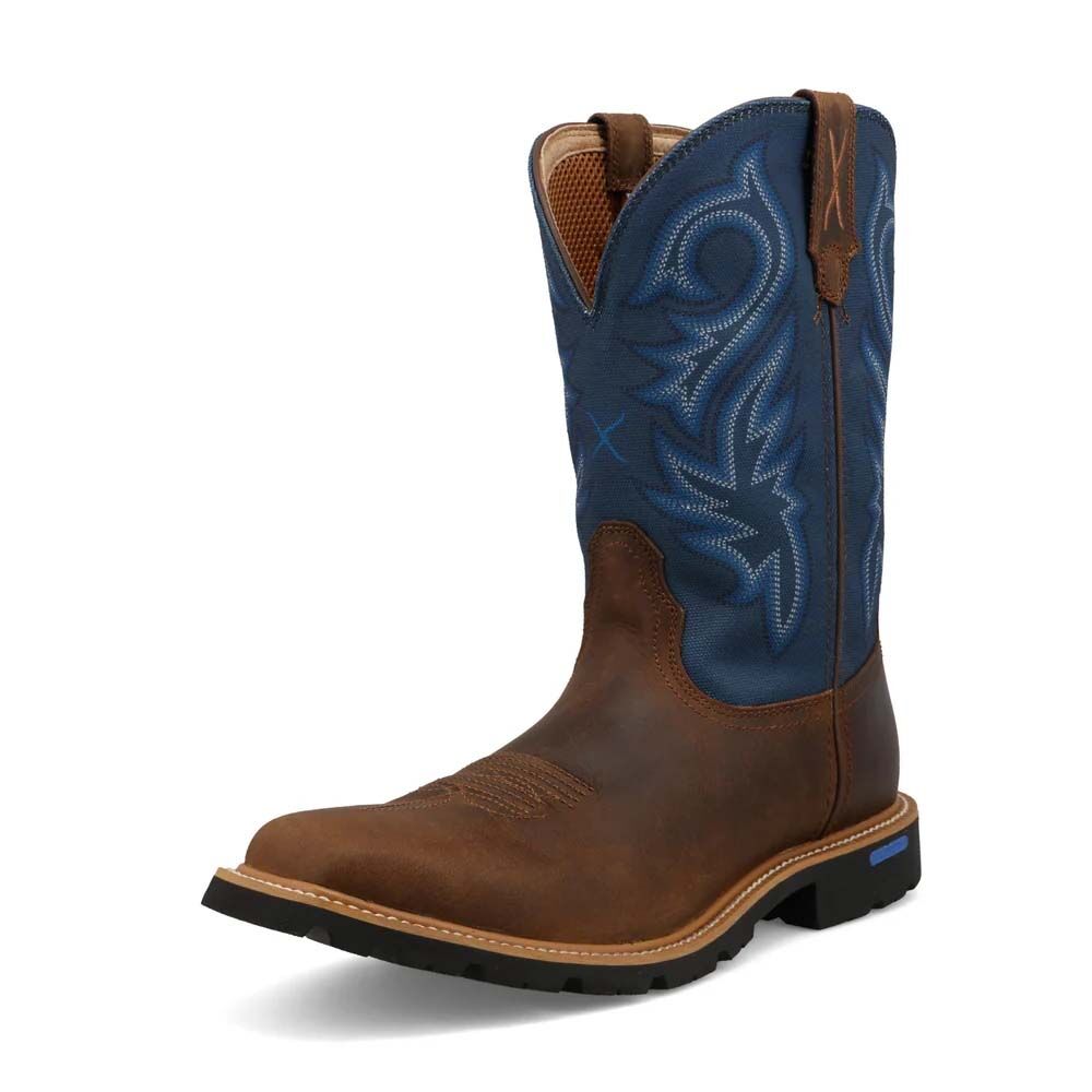 image of Men's 11" Tech X™ Boot, Rustic Brown/Blue