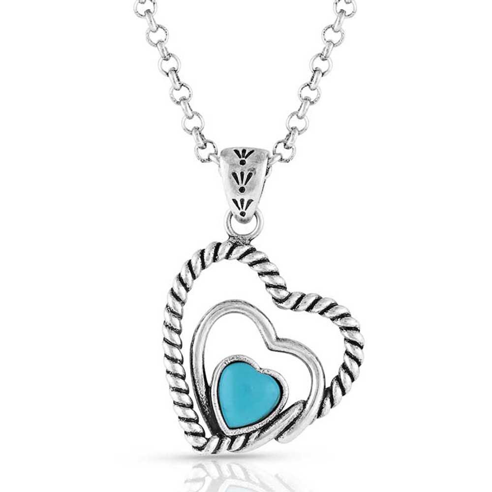 image of Clearer Ponds Turquoise Heart Necklace