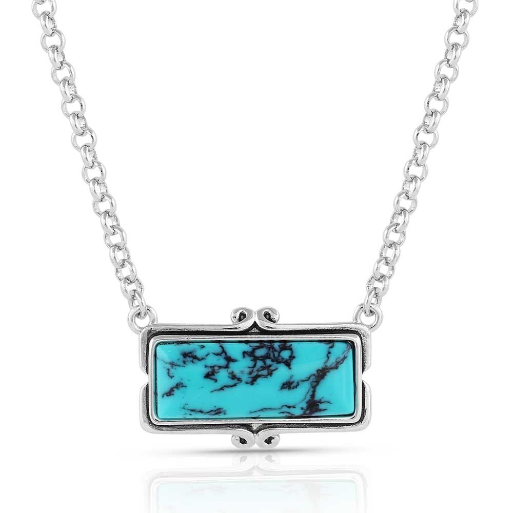 image of Looking Glass Turquoise Necklace