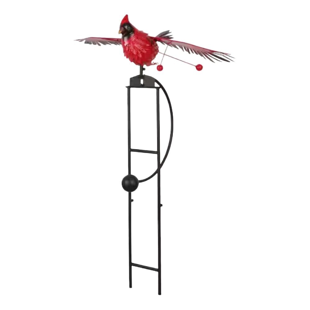 image of Rocking Cardinal Metal Stake