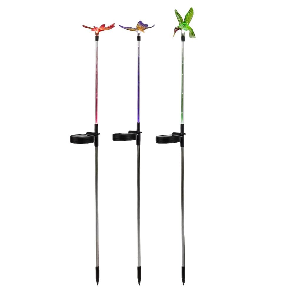 image of Solar Insects and Bird Garden Stake