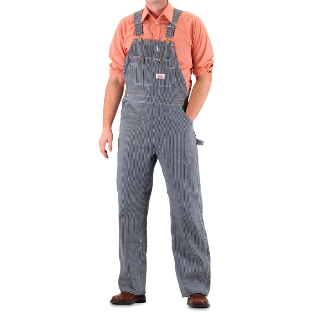 image of Men's Denim Striped Overalls