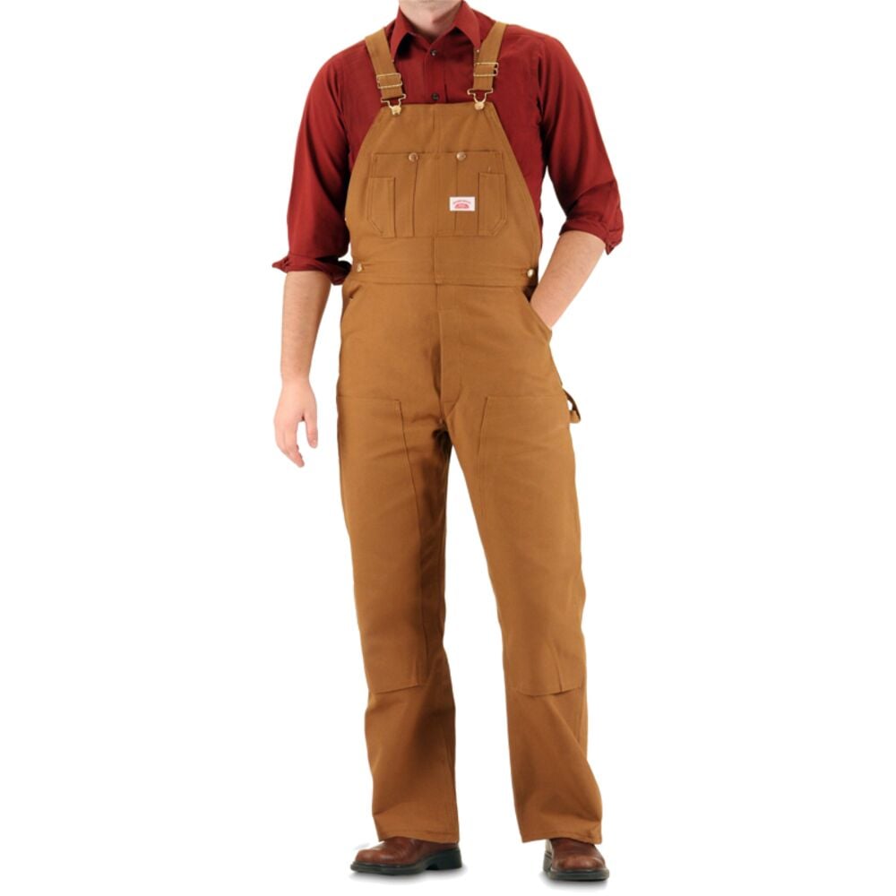 image of Men's Brown Duck Bib Overall