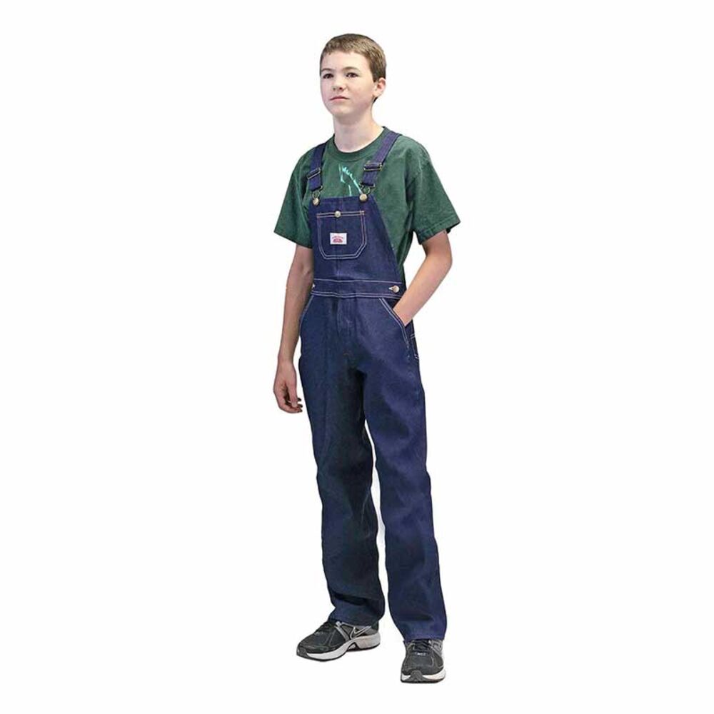 image of Youth Superior Blue Denim Bib Overall