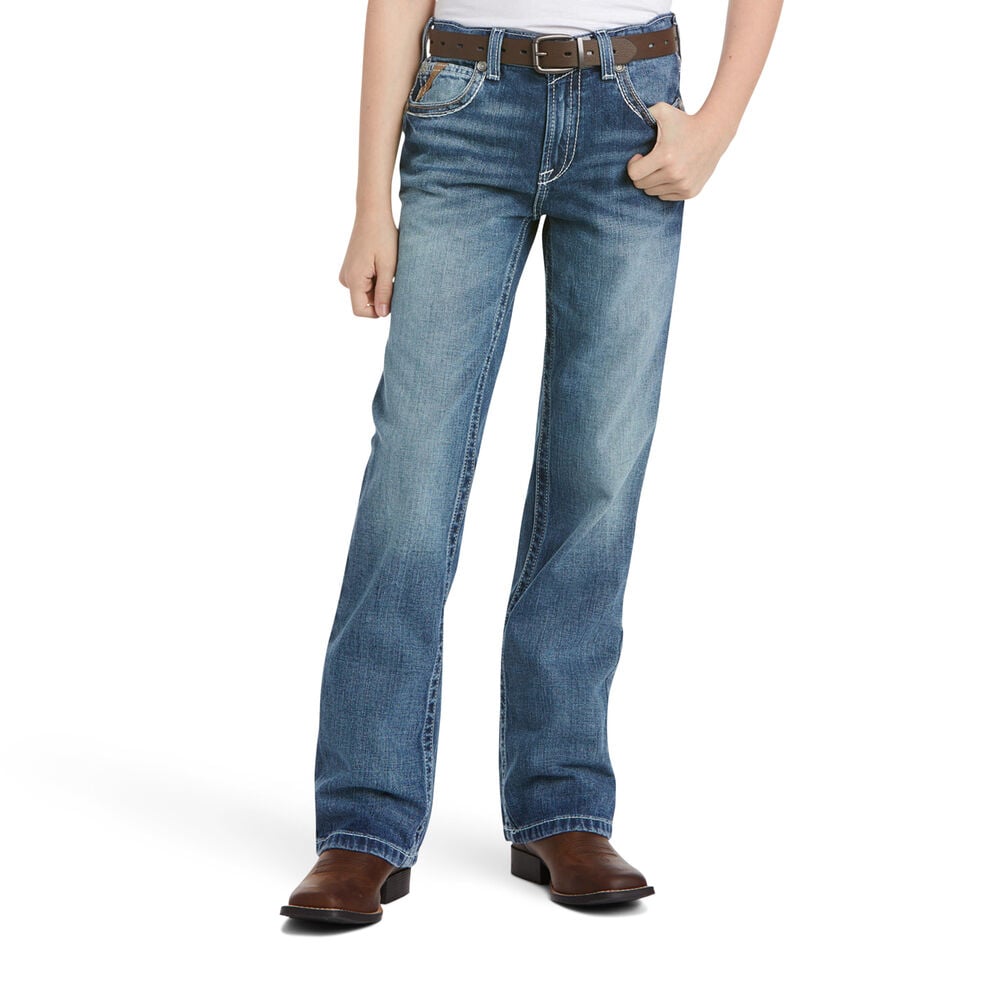 image of Boy's B5 Charger Stackable Low Rise Straight Leg Slim Fit Jean 