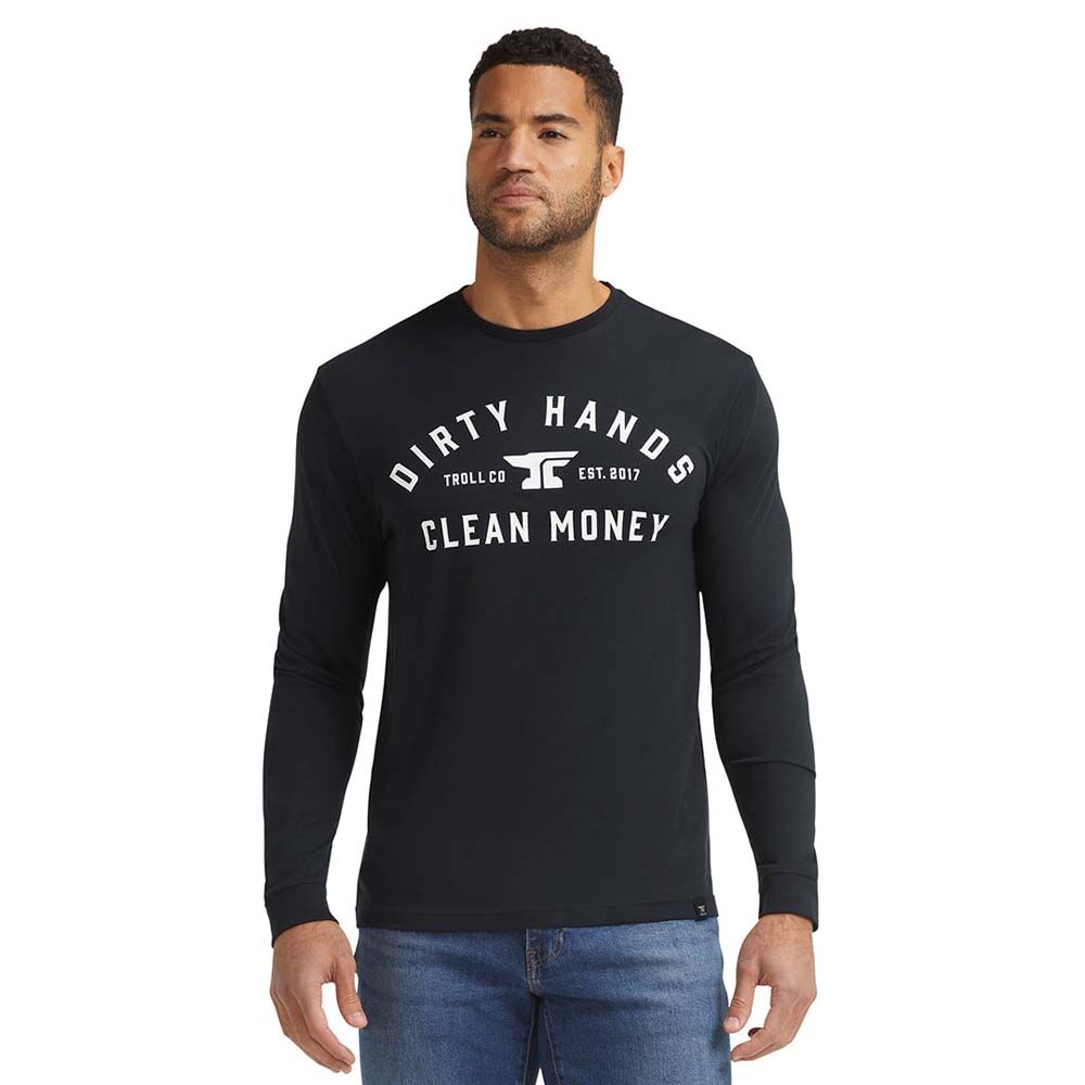 image of Men's DHCM Classic Long Sleeve T-Shirt, Black